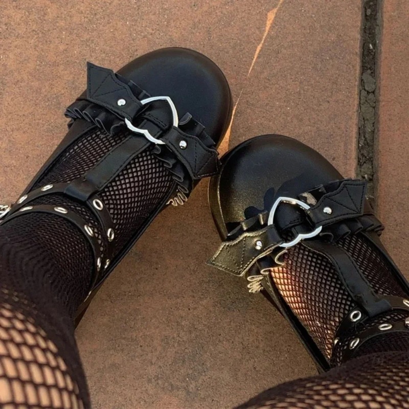 Women Shoes Casual - Yeni Tatlı Kalp Toka Takozlar Mary