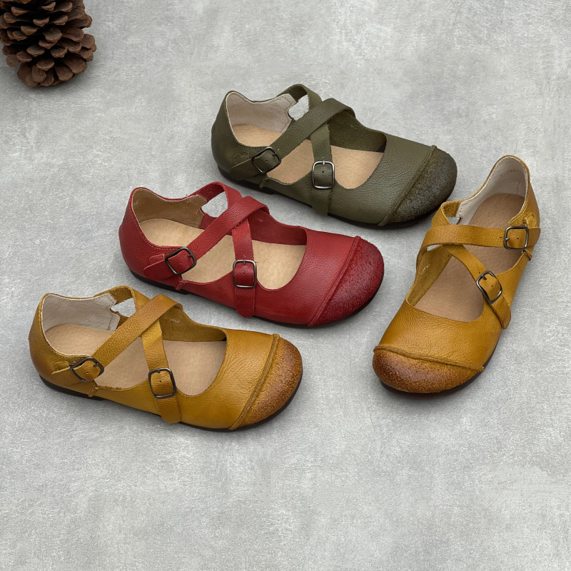 Mary Jane Shoes - Kadınlar için Orijinal El Yapımı Hakiki