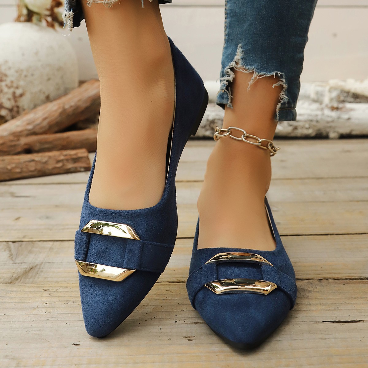 Women Shoes Casual - İlkbahar ve Sonbahar Zarif Sivri Uçlu