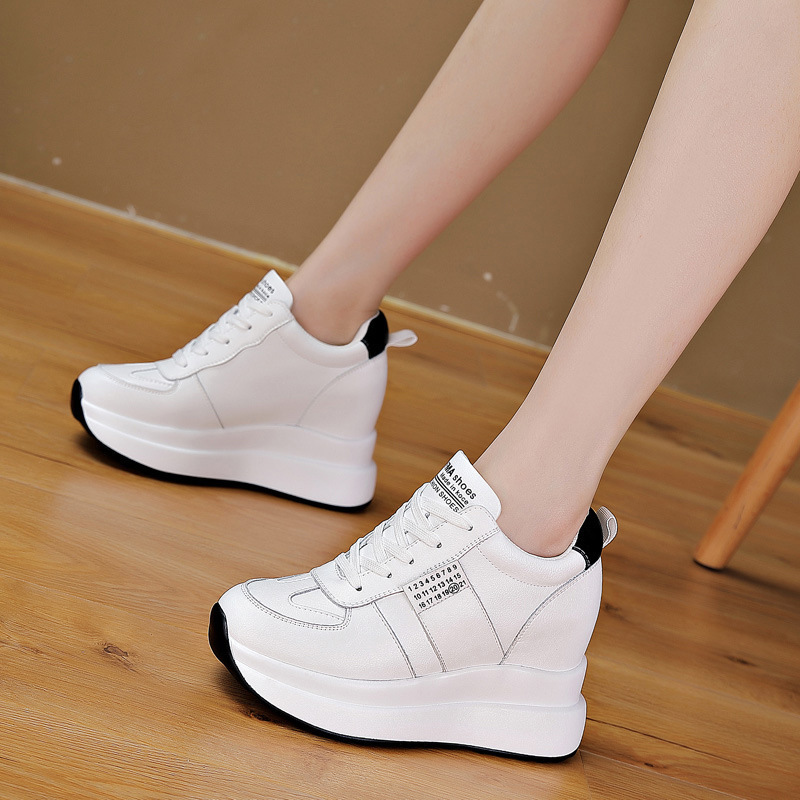 Wedge Heeled Sneaker - Kadın Gizli Topuklu Platform Spor Ayakkabı