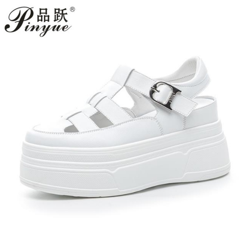 Wedge Heeled Sneaker - 8.5 cm Içi Boş Tam Inek