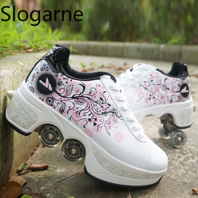 Women Shoes Size To Men - Kadınlar 4 Tekerlekli Deforme Olabilen Paten