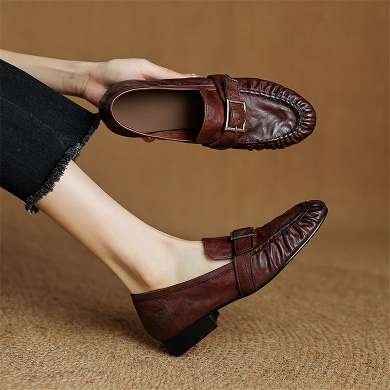 Women Shoes Casual - Yeni sonbahar hakiki deri kadın pompaları