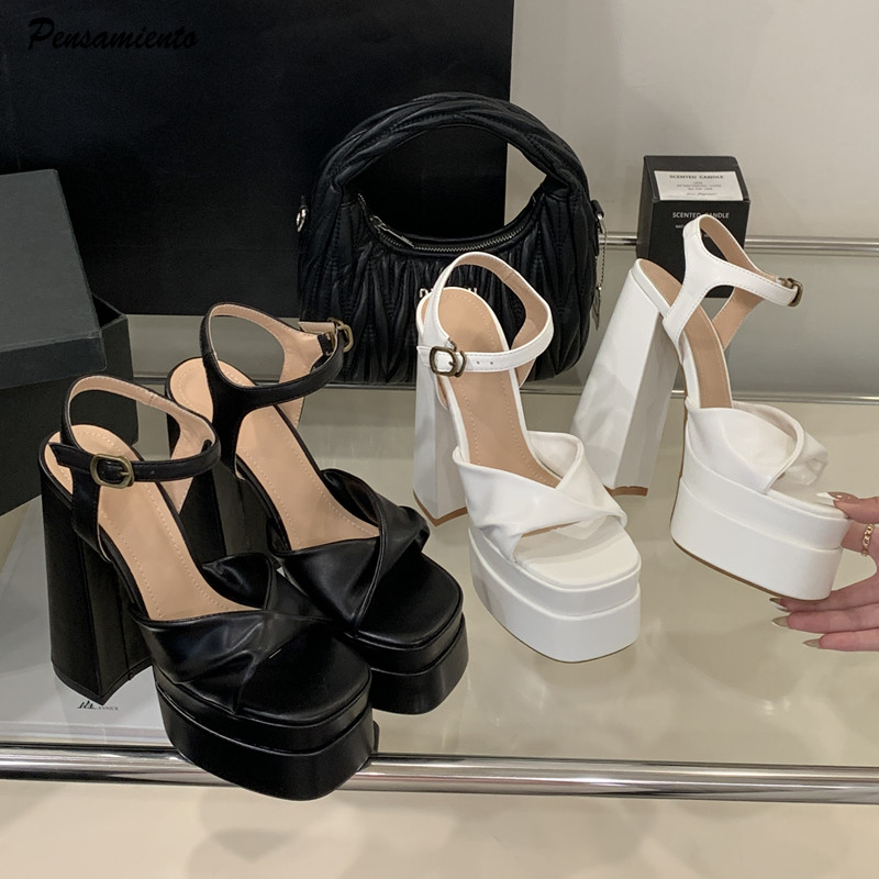 Wedge Heeled Sneaker - Yıldız tarzı Moda Çift Platform Takozlar