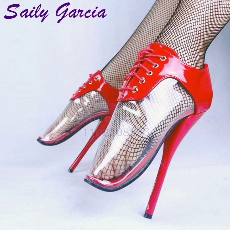 Siyah Patent Deri Bale Ayakkab - Clear Strap Heel incelemesi ve fiyatı