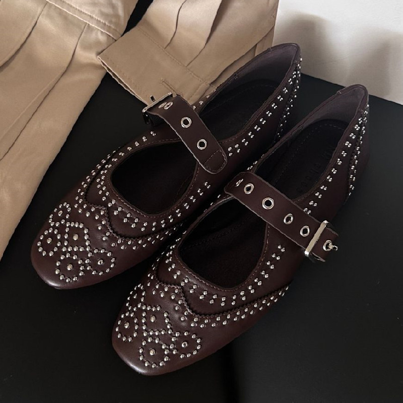 Retro Perçin Tokalı Tasarım Ba - Mary Jane Shoes incelemesi ve fiyatı
