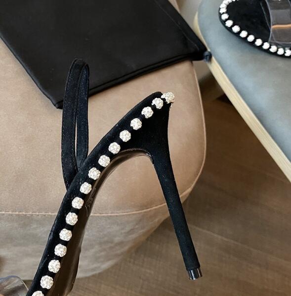 Yaz Kızlar Pembe Siyah Beyaz Ş - Clear Strap Heel incelemesi ve fiyatı