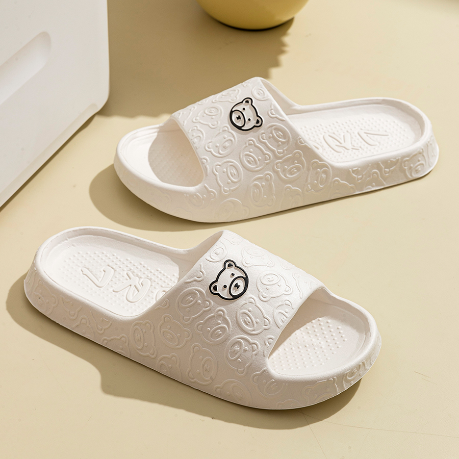 Baskılı sevimli ayı kadın terl - Women Shoes Size To Men incelemesi ve fiyatı
