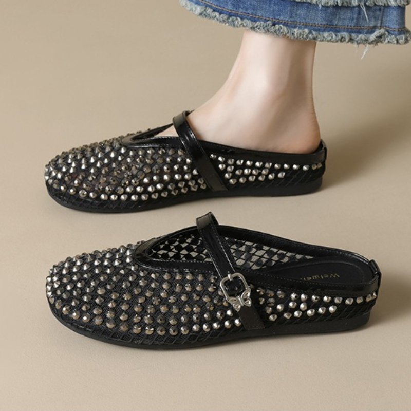 Örgü Taklidi Marka Terlik Kadı - Rhinestone Sandal Women incelemesi ve fiyatı