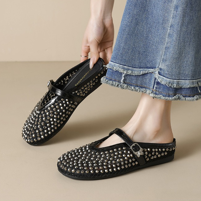 Örgü Taklidi Marka Terlik Kadı - Rhinestone Sandal Women incelemesi ve fiyatı