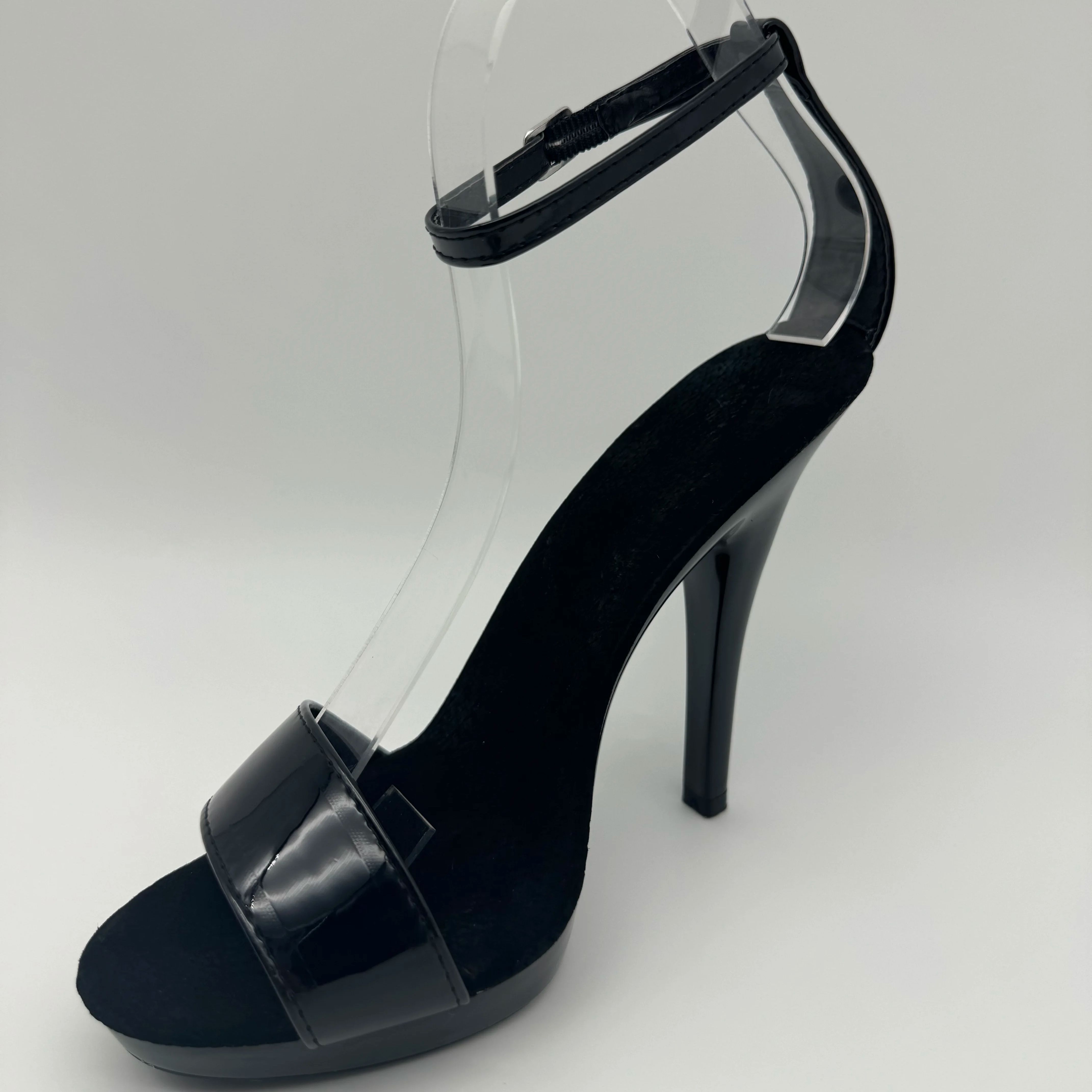 Siyah Patent Stilettos 13cm -  - Wide Fit Heels incelemesi ve fiyatı