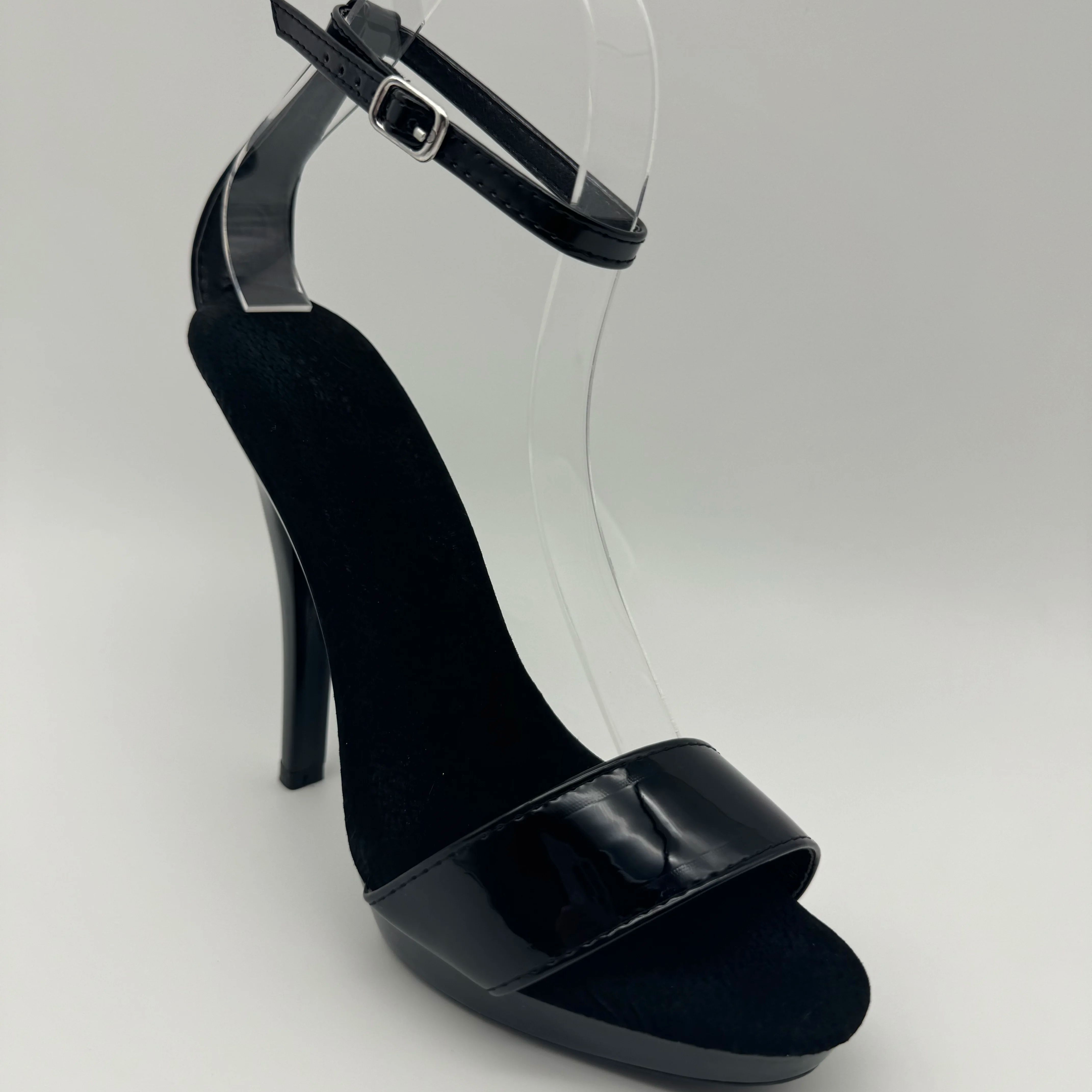 Siyah Patent Stilettos 13cm -  - Wide Fit Heels incelemesi ve fiyatı