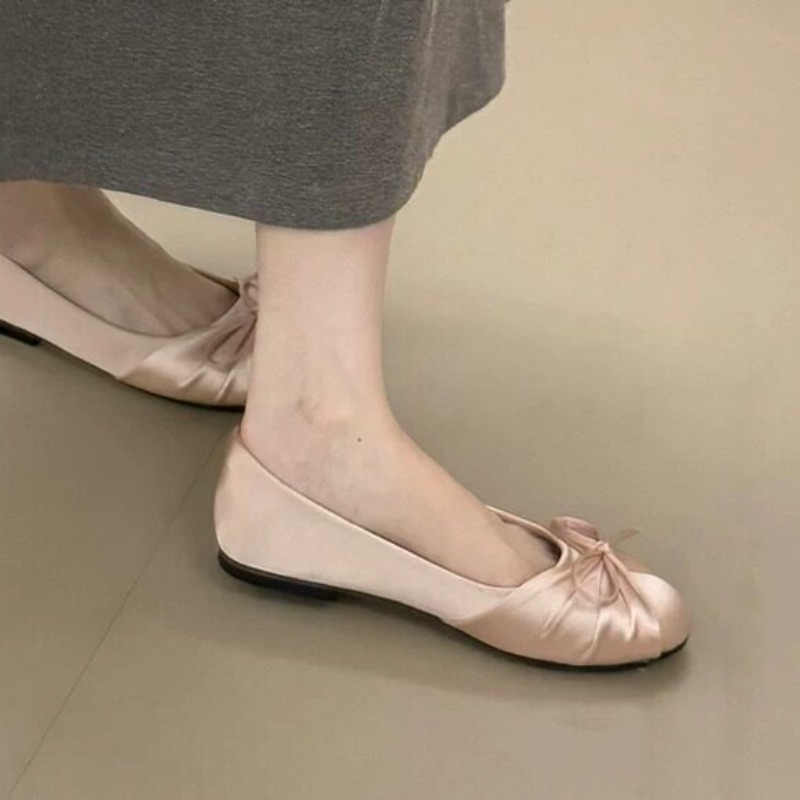 2026 Yeni Fiyonklu Saten Sığ T - Women'S Shoes Round Toe incelemesi ve fiyatı