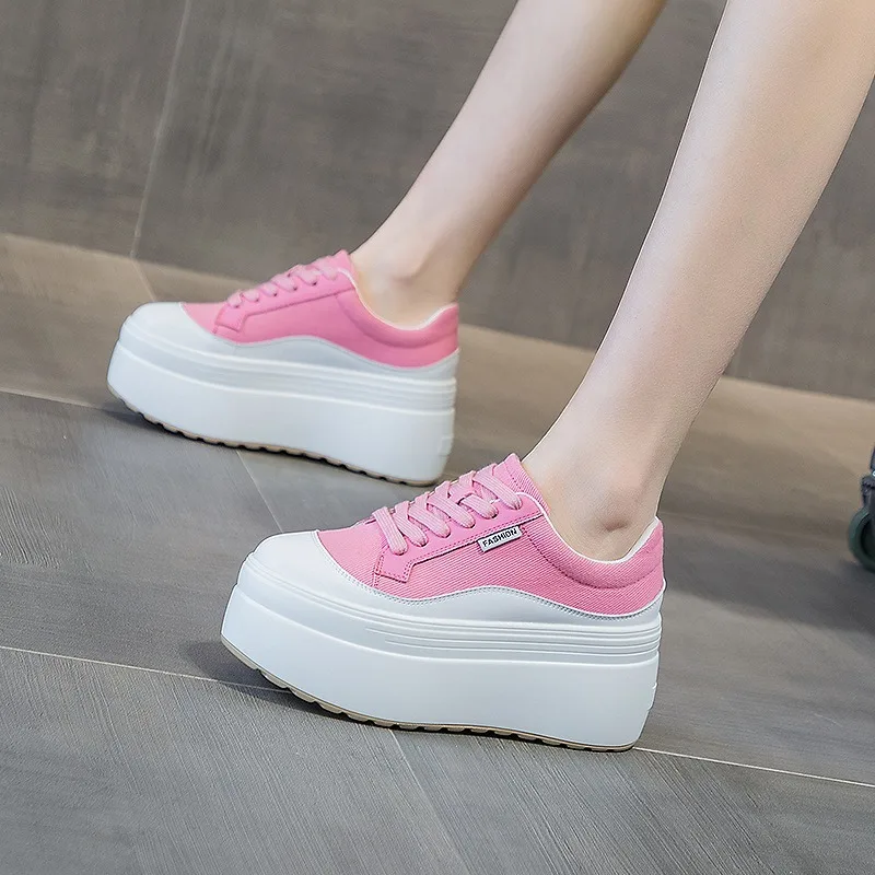 8 cm Yeni Kanvas Hakiki Deri K - Wedge Heeled Sneaker incelemesi ve fiyatı