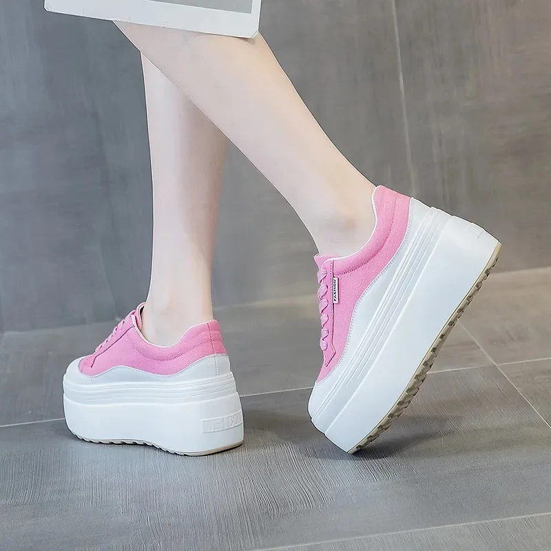 8 cm Yeni Kanvas Hakiki Deri K - Wedge Heeled Sneaker incelemesi ve fiyatı