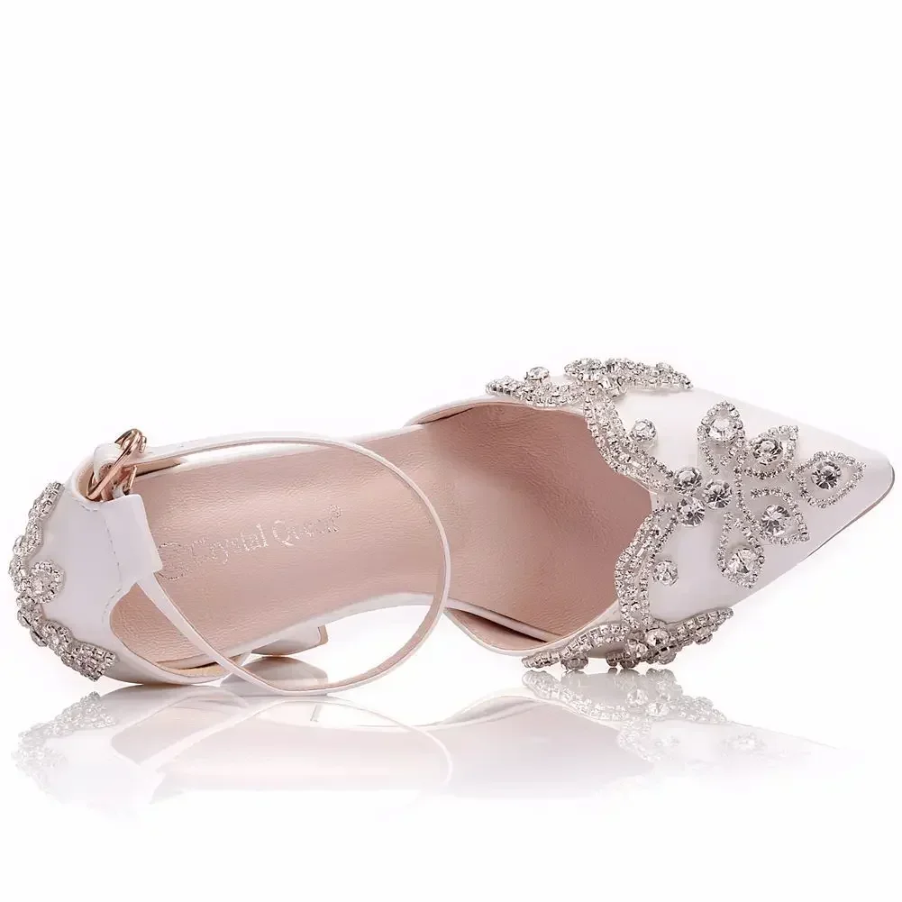 2026 Kalın Topuklu Sivri Burun - Rhinestone Sandal Women incelemesi ve fiyatı