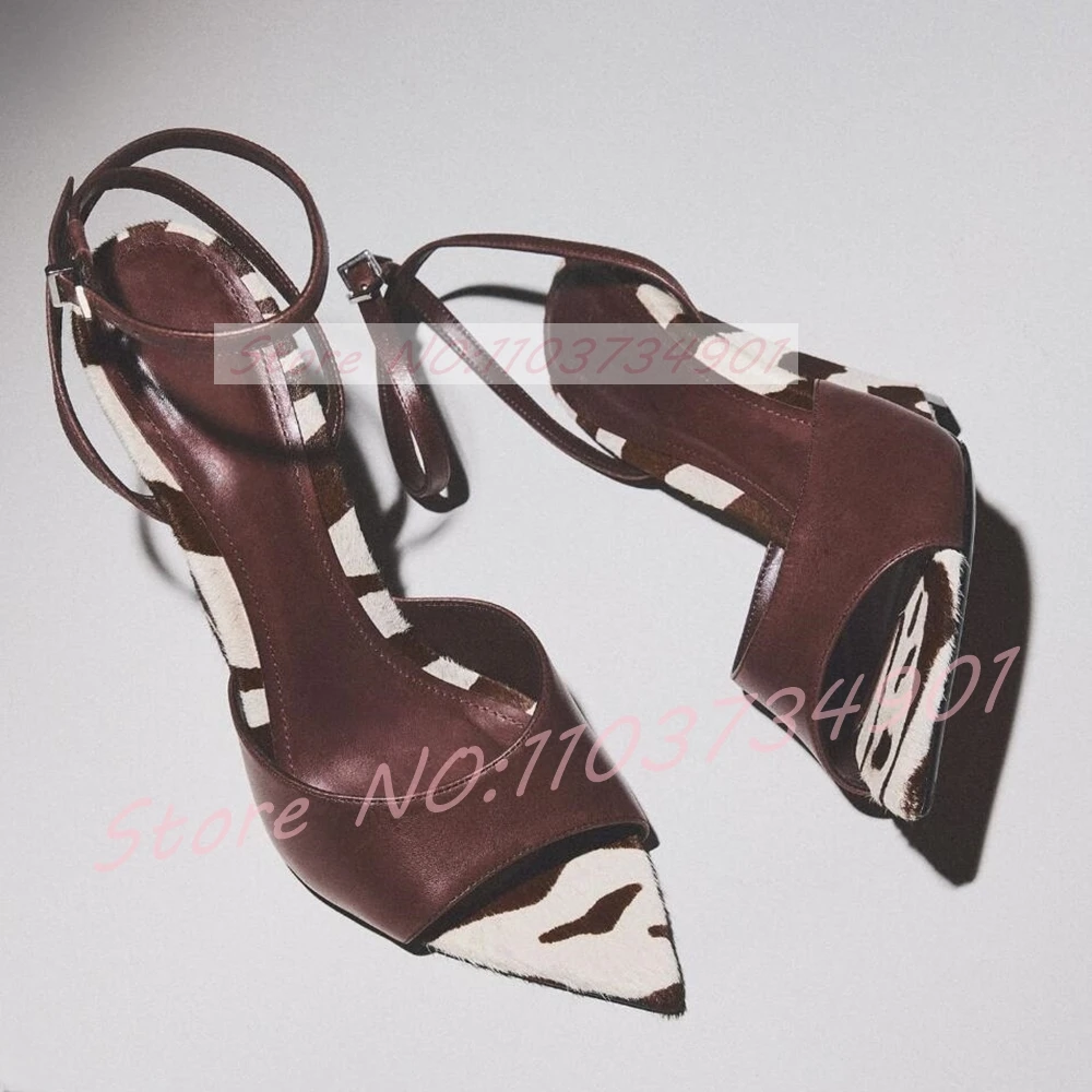 Zebra Baskılı At Kılı Kama San - Clear Strap Heel incelemesi ve fiyatı