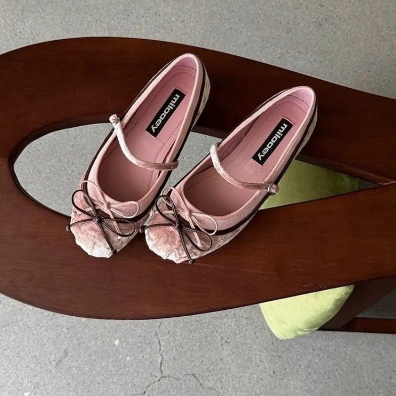 2026 Fransız Düz Tabanlı Yuvar - Women'S Shoes Round Toe incelemesi ve fiyatı