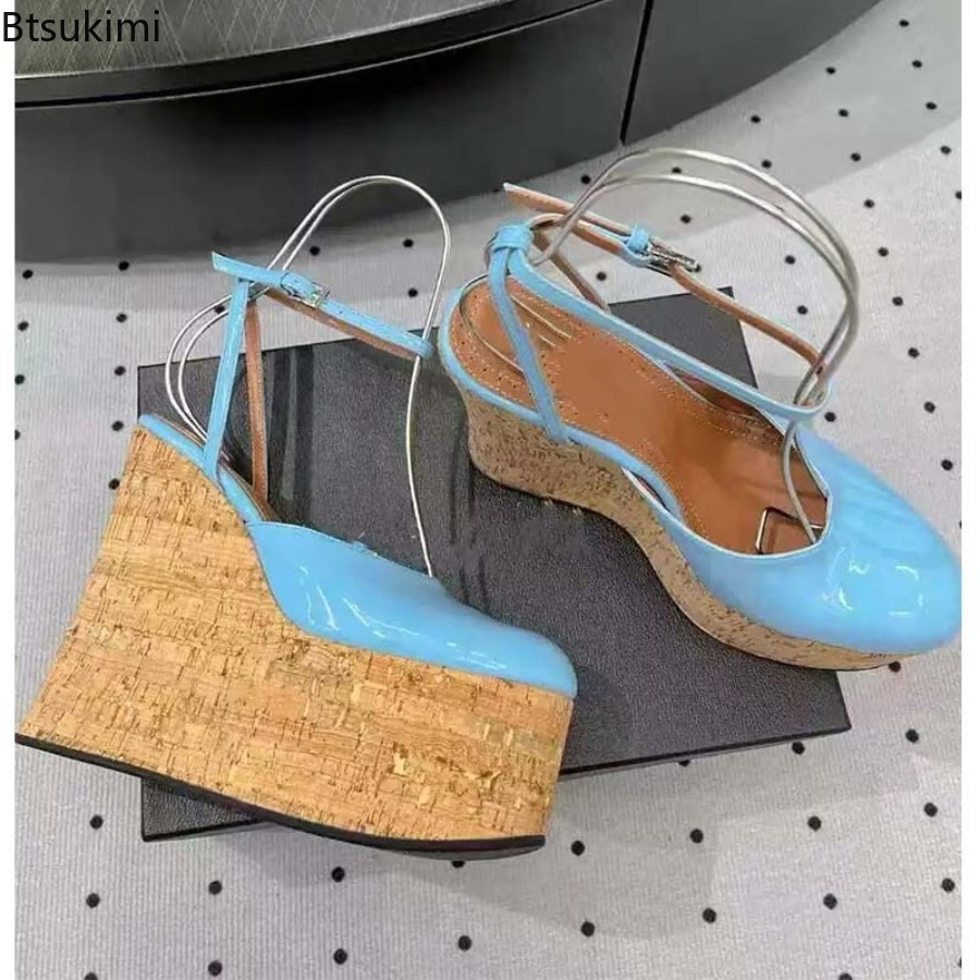Kadın Rugan Kama Sandalet Ayak - Cork Wedge Sandal incelemesi ve fiyatı
