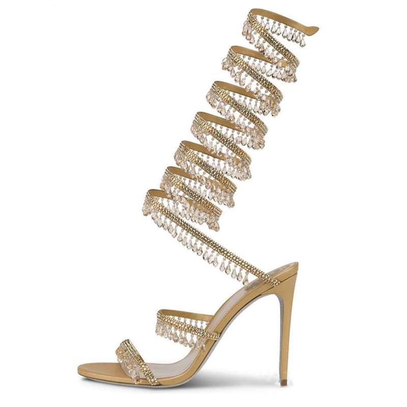 Ince yüksek topuklu sandalet y - Rhinestone Sandal Women incelemesi ve fiyatı