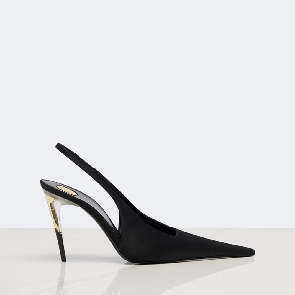 Kadınlar için Saten Sivri Uçlu - Clear Strap Heel incelemesi ve fiyatı