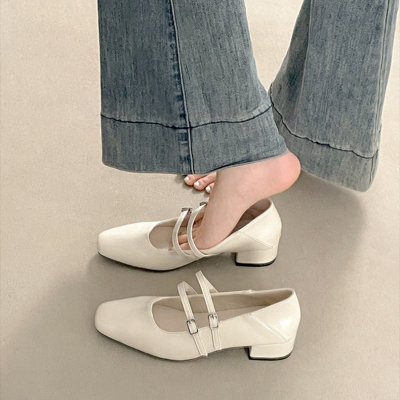Kare Burunlu Düşük Topuklu Kad - Women Shoes Casual incelemesi ve fiyatı