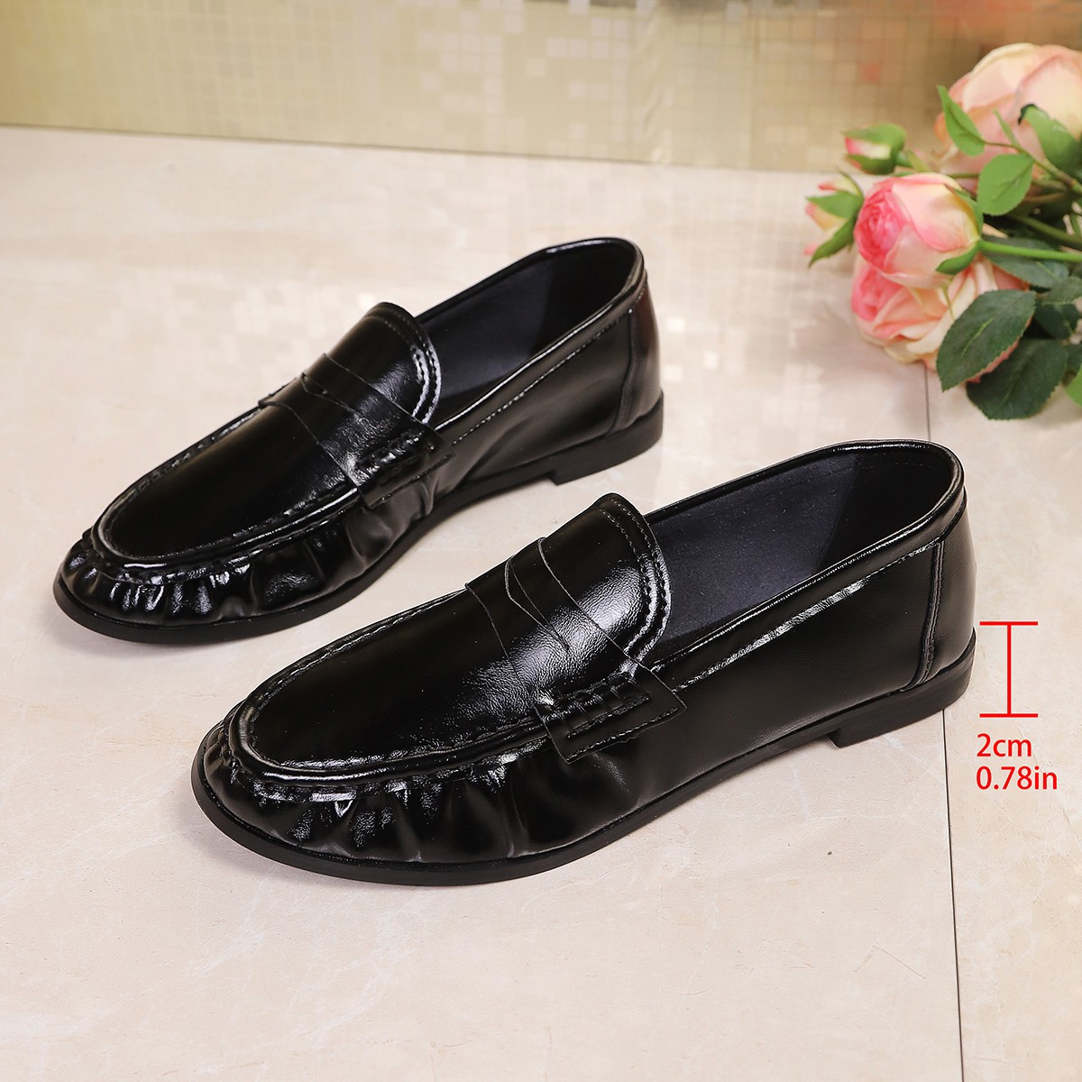 2026 Yaz İngiliz Tarzı Siyah K - Women'S Shoes Round Toe incelemesi ve fiyatı
